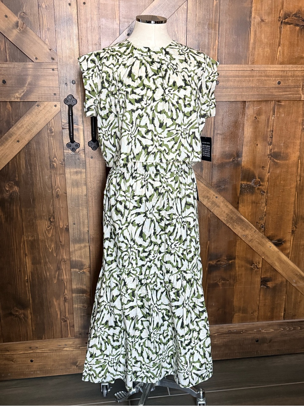 NEW MISA Los Angeles Itzel Skirt & Alina Top Cotton Abstract Floraburst Size S/M - Picture 5 of 16